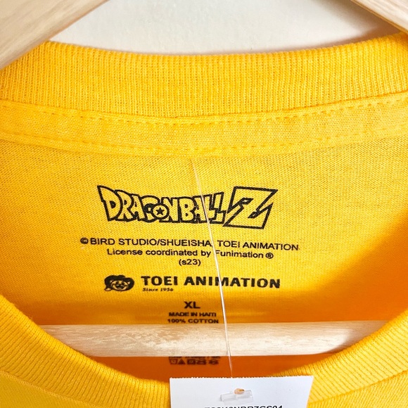 NEW Dragon Ball Z “Fusion Ha!” Gotenks Gohan Graphic Yellow T Shirt Adult XL 2XL - Picture 9 of 9
